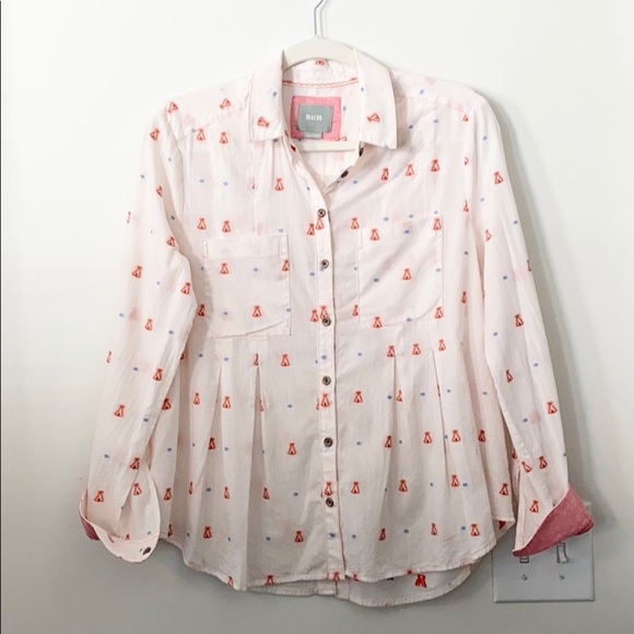 Anthropologie Tops - Anthropologie Maeve Novelty Top S/4